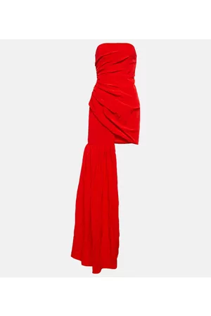 DAVID KOMA Kvinder Asymmetriske kjoler - Asymmetrical ruched dress