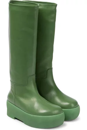 Gia Borghini Gia 16 leather knee-high platform boots
