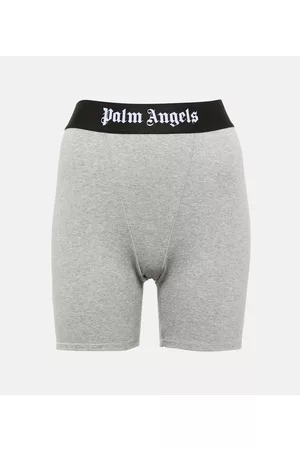 Palm Angels Logo cotton shorts