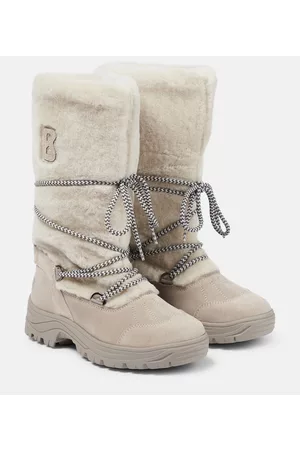 Bogner Alta Badia shearling and suede boots