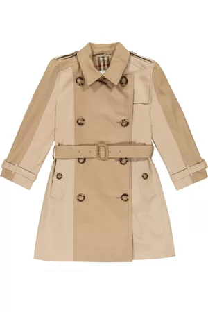Burberry Piger Trenchcoats - Colorblocked cotton trench coat