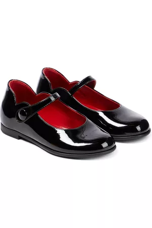 Christian Louboutin Kids Piger Ballerina - Melodie patent leather ballet flat