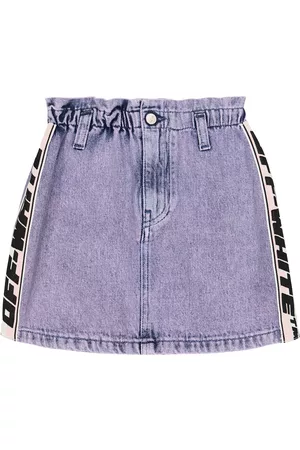 OFF-WHITE Logo denim skirt