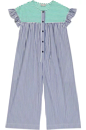 Il gufo Striped cotton-blend jumpsuit