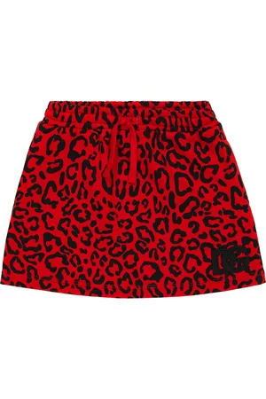 Dolce & Gabbana Leopard-print cotton jersey skirt