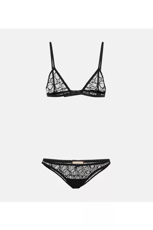 Gucci GG tulle bra and underwear set