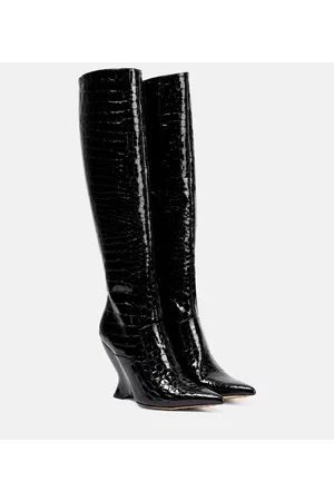 Bottega Veneta Punta leather knee-high boots