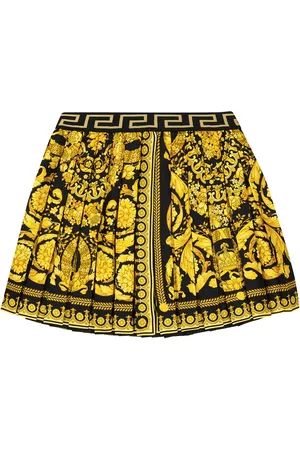 VERSACE Barocco print pleated miniskirt