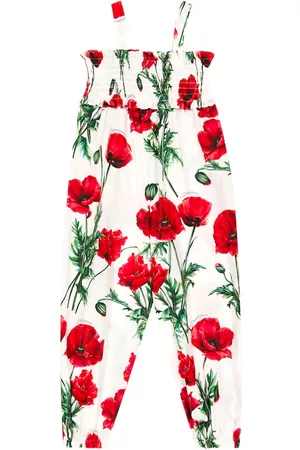 Dolce & Gabbana Floral-print cotton jumpsuit