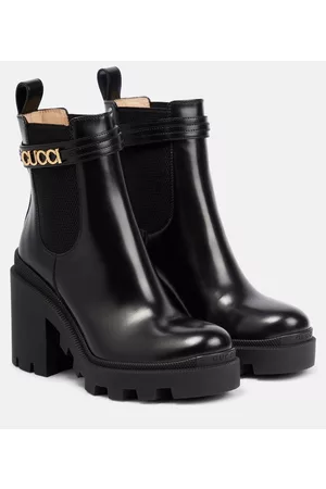 Gucci Kvinder Ankelstøvler - Embellished leather ankle boots