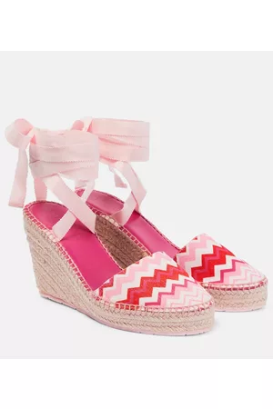 Missoni Chevron canvas espadrille wedges