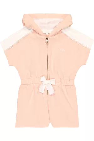 Chloé Piger Playsuits - Hooded cotton playsuit