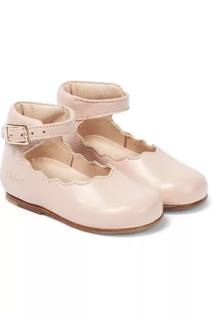 Chloé Baby scalloped ballet flats