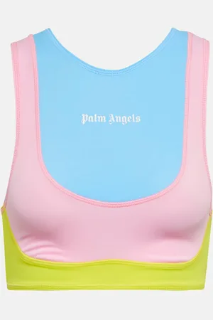 Palm Angels Logo printed sports bra