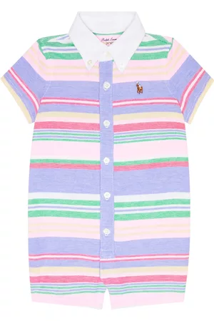 Ralph Lauren Baby striped cotton playsuit