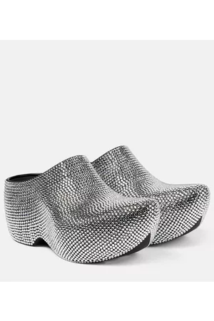 Balenciaga Technoclog embellished rubber clogs