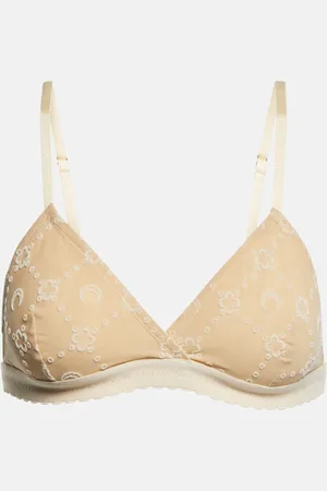 Marine Serre Moonogram mesh bralette