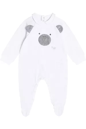Il gufo Piger Playsuits - Baby printed cotton playsuit