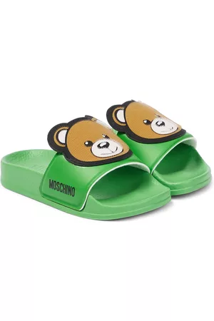 Moschino Logo rubber slides