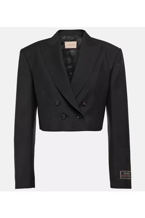 Gucci Kvinder Blazere - Cropped mohair and wool jacket