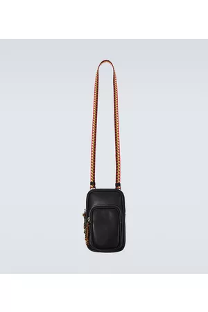 Lanvin Curb leather phone holder