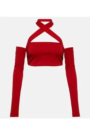 Dolce & Gabbana Kvinder Halternecktoppe - Halterneck crop top