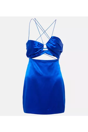 The Sei Kvinder Asymmetriske kjoler - Asymmetrical silk satin minidress