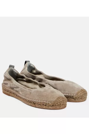 Brunello Cucinelli Kvinder Espadrillos - Embellished suede espadrilles