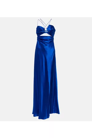 The Sei Kvinder Asymmetriske kjoler - Asymmetrical cutout silk gown
