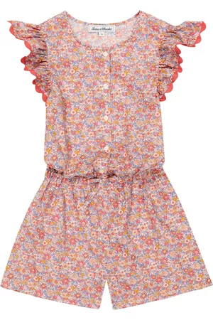 Tartine Et Chocolat Piger Playsuits - Embroidered floral cotton playsuit