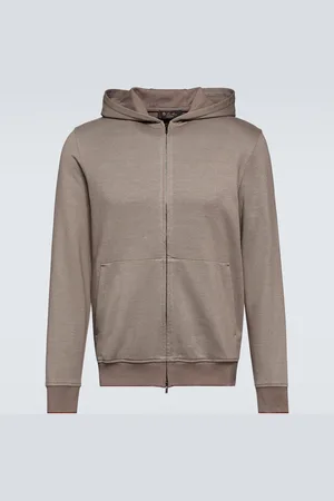 Loro Piana Cairns cotton and linen hoodie