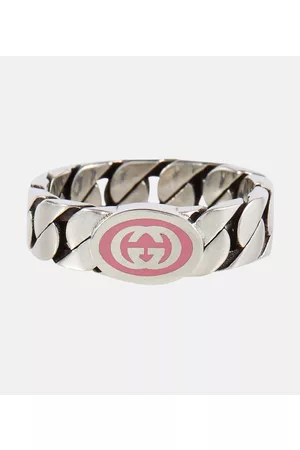 Gucci Kvinder Ringe - Interlocking G sterling silver ring
