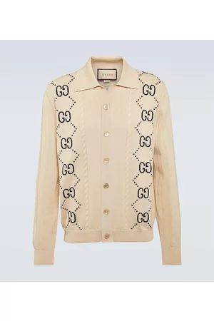 Gucci Mænd Cardigans - GG intarsia cotton cardigan