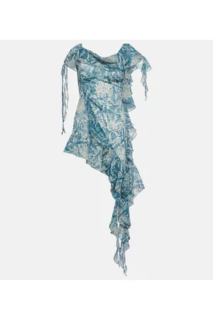 KNWLS Kvinder Asymmetriske kjoler - Cyclo asymmetrical silk-blend dress