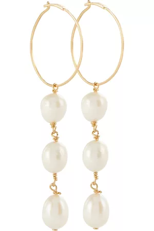 Jil Sander Kvinder Øreringe - Drop earrings with freshwater pearls
