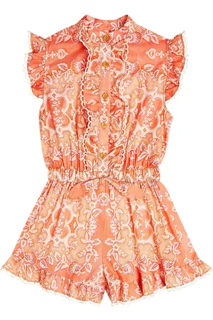 ZIMMERMANN Piger Playsuits - Printed cotton playsuit