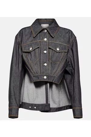 Alexander McQueen Kvinder Cowboyjakker - Deconstructed denim jacket