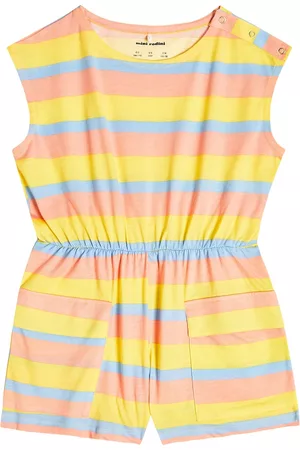 Mini Rodini Piger Playsuits - Striped cotton playsuit