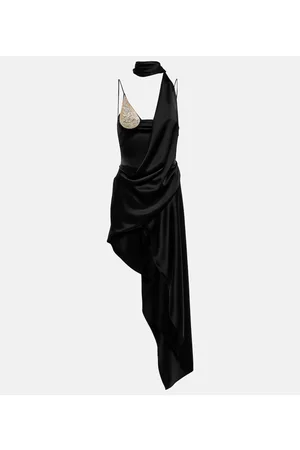 DAVID KOMA Kvinder Asymmetriske kjoler - Embellished asymmetrical minidress