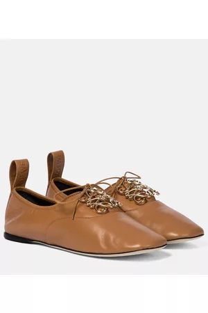 Loewe Kvinder Pæne sko - Anagram leather Derby shoes