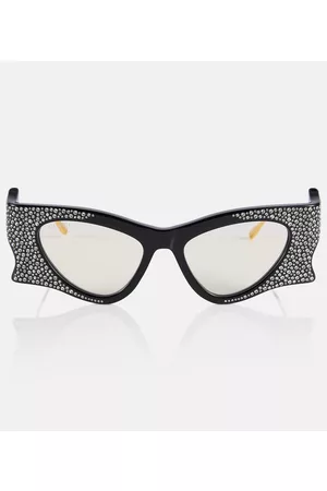 Gucci Kvinder Solbriller - Crystal-embellished cat-eye sunglasses