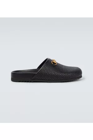 Gucci Mænd Tøffler - Horsebit leather slippers
