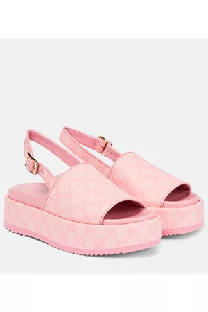 Gucci Kvinder Pumps - Angelina GG Supreme platform sandals