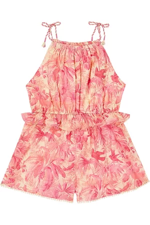 ZIMMERMANN Piger Playsuits - Ginger printed cotton playsuit