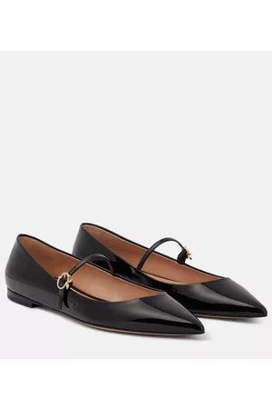 Gianvito Rossi Kvinder Ballerina - Ribbon patent leather ballet flats