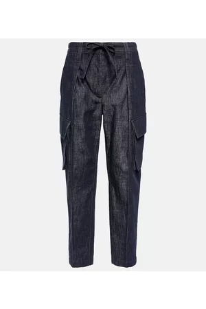 Brunello Cucinelli Kvinder Tapered - Mid-rise tapered jeans