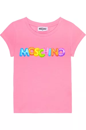 Moschino Piger Kortærmede - Logo cotton-blend T-shirt