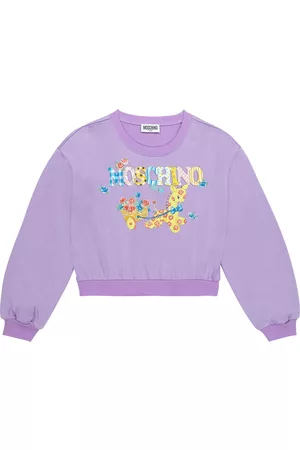Moschino Piger Sweatshirts - Printed cotton-blend sweatshirt