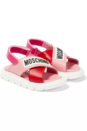 Moschino Piger Sandaler - Logo leather sandals