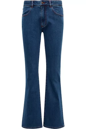 Chloé Kvinder Bootcut - Mid-rise flared cropped jeans